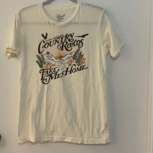 Free People Country Roads off-white t-shirt.
